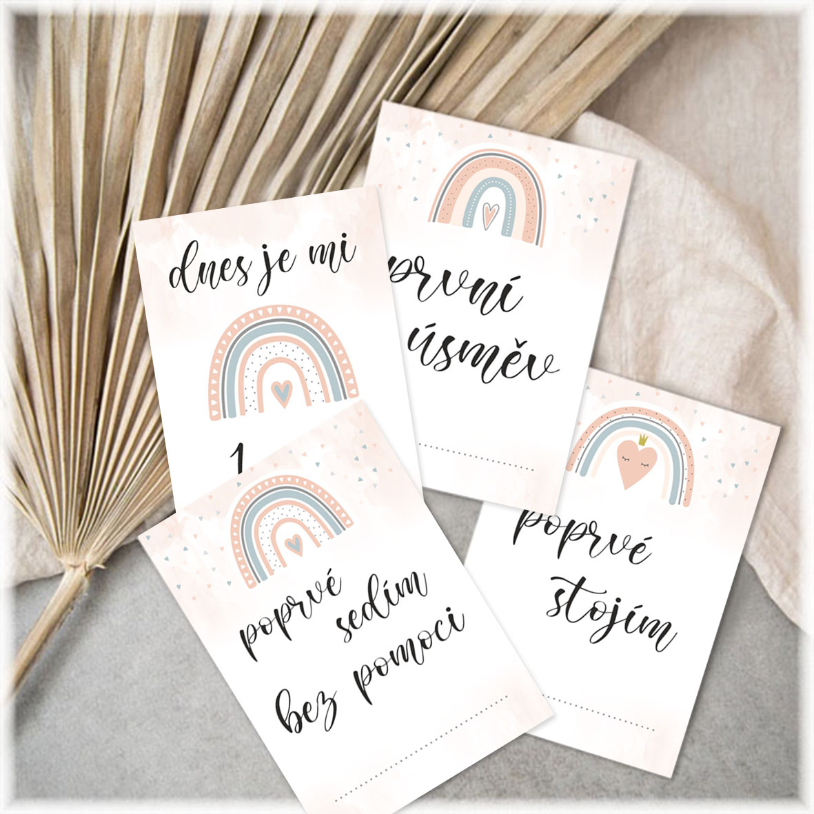 Baby milestone cards