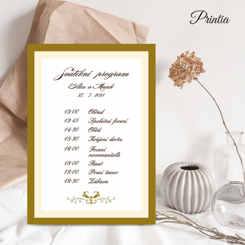 Luxury wedding timeline