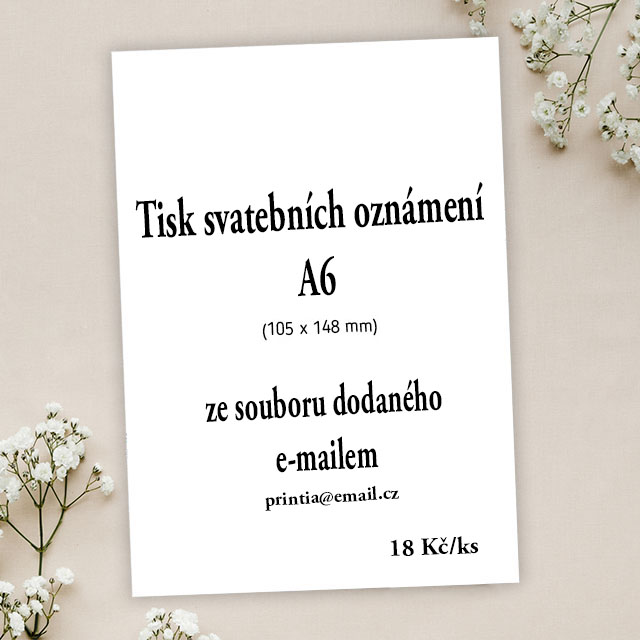 Tisk formát A6 na zakázku