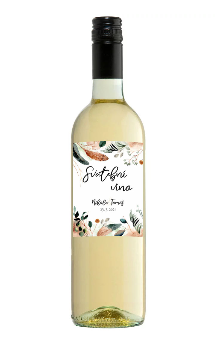 Wedding wine label