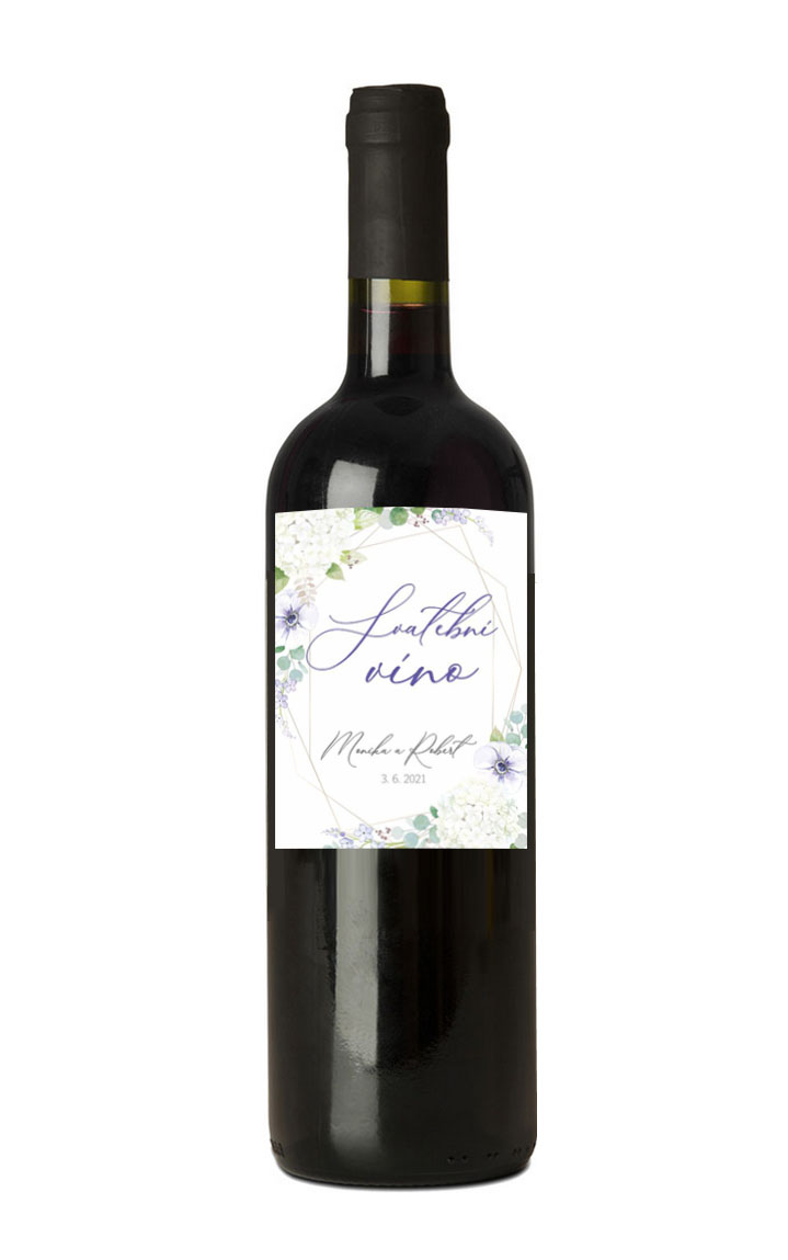 Wedding wine label