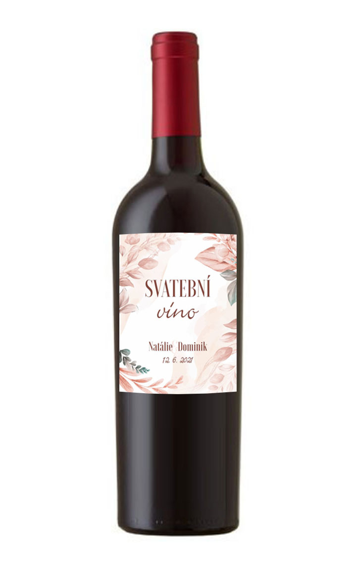 Wedding wine label