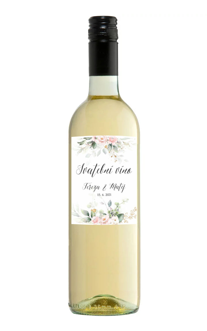 Self-adhesive wine label