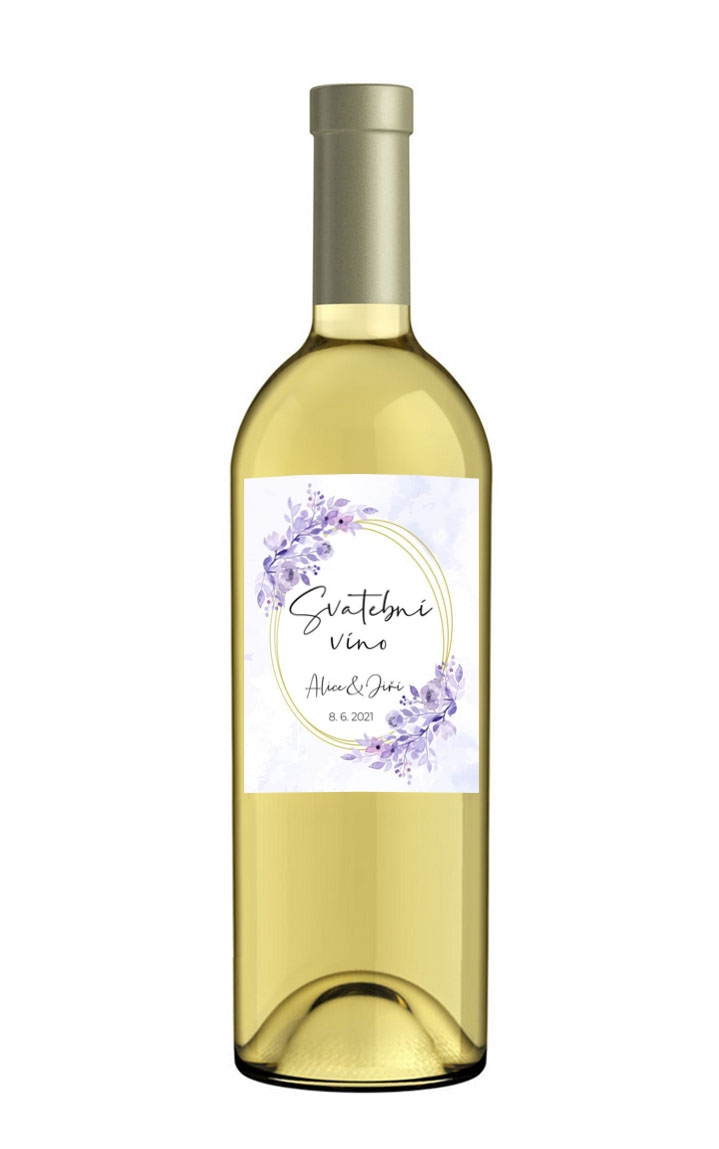 Wedding wine label