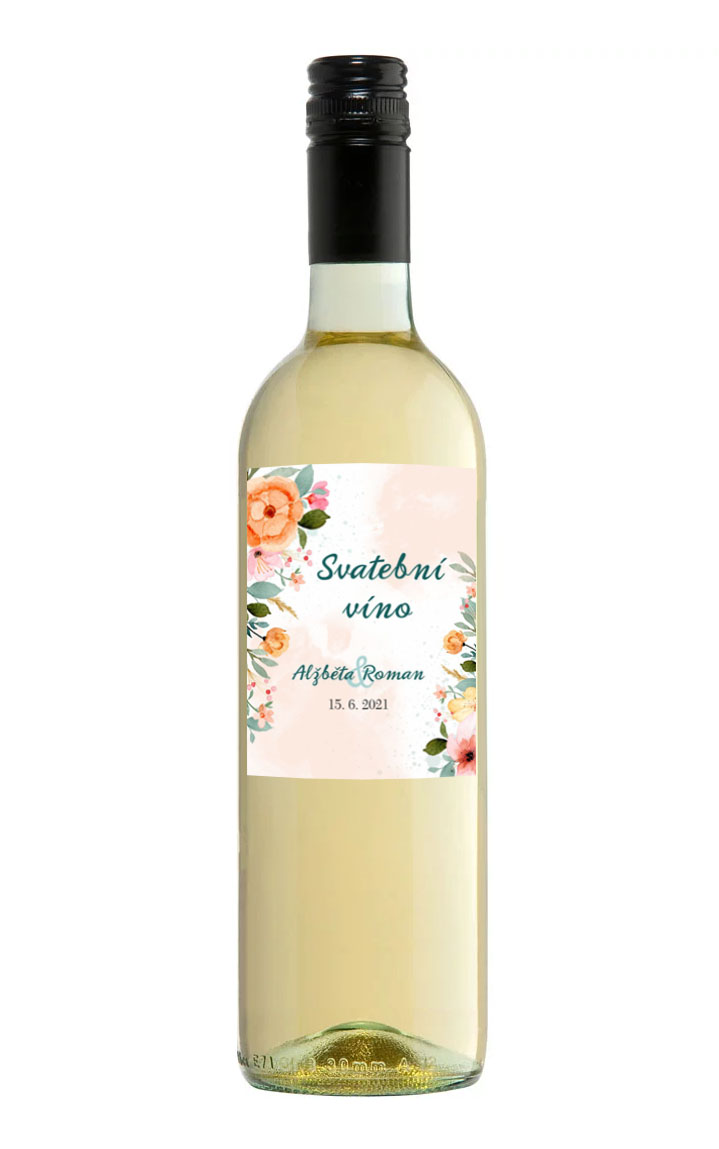 Wedding wine label