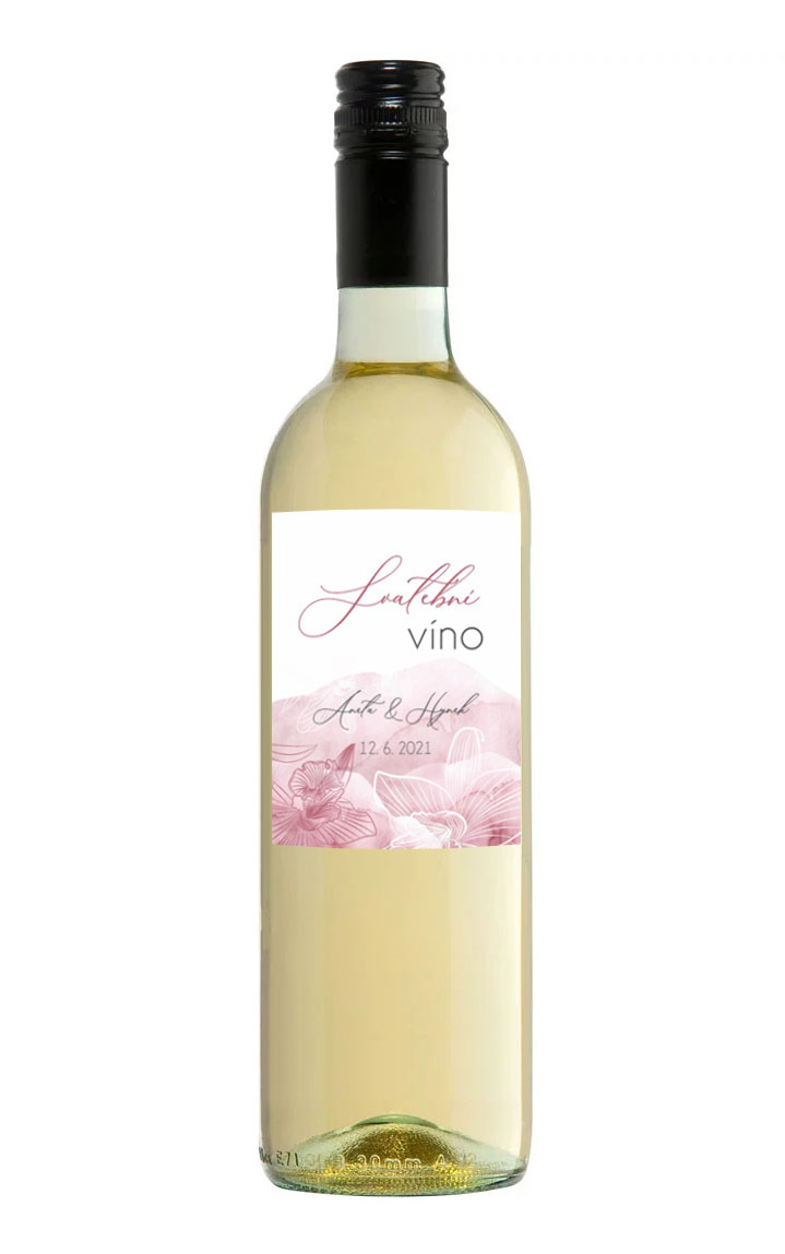 Wedding wine label