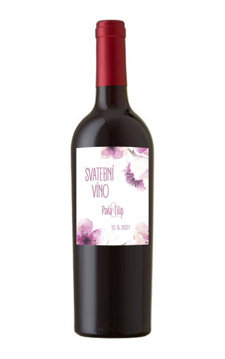 Wedding wine label