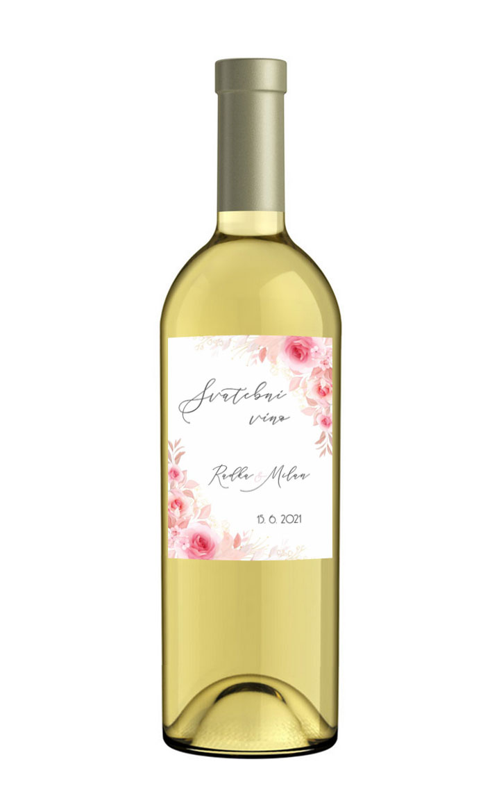 Wedding wine label