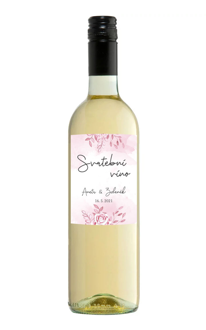 Wedding wine label