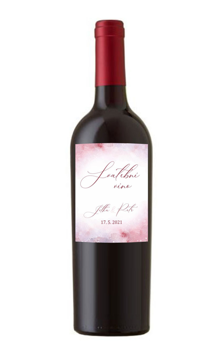 Wedding wine label