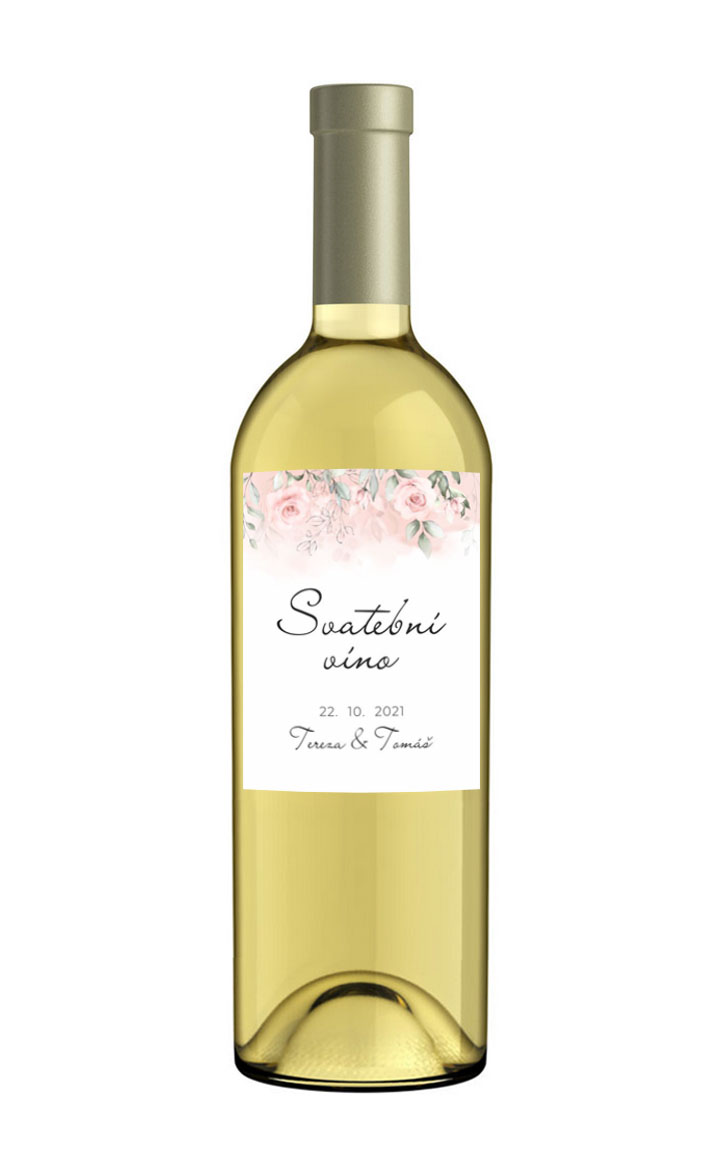 Wedding wine label