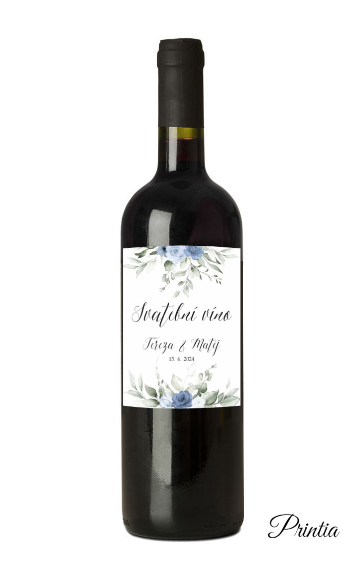 Wedding wine label