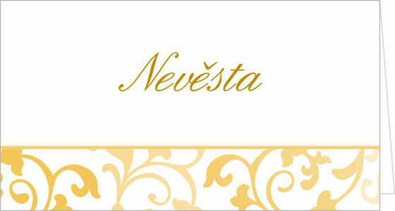 Wedding name cards