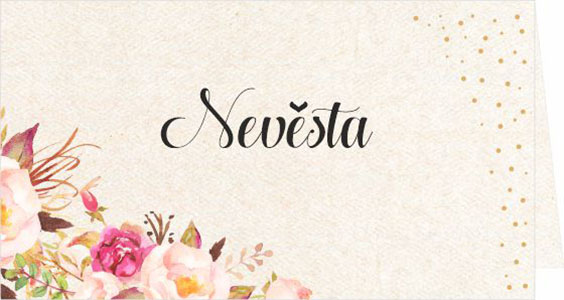 Wedding name cards