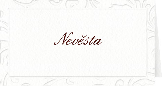 Wedding name cards