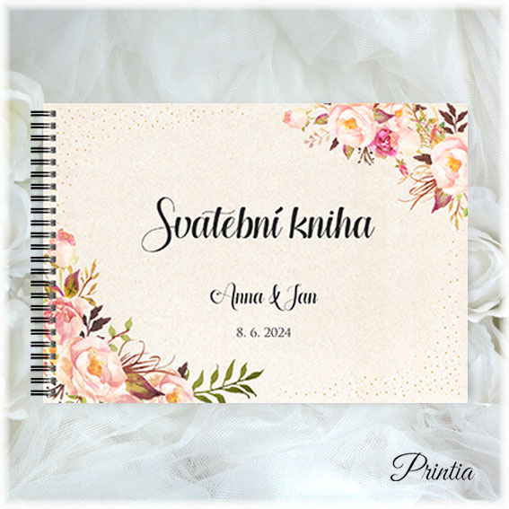 Floral wedding book