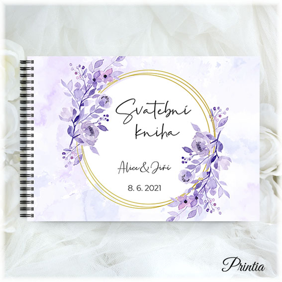 Purple wedding book