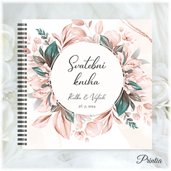 Floral wedding book