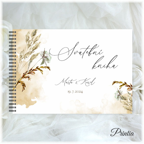 Floral wedding book