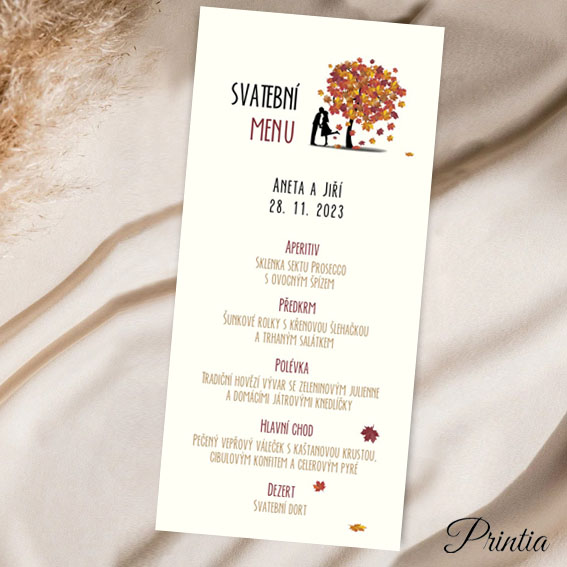 Podzimní svatební menu