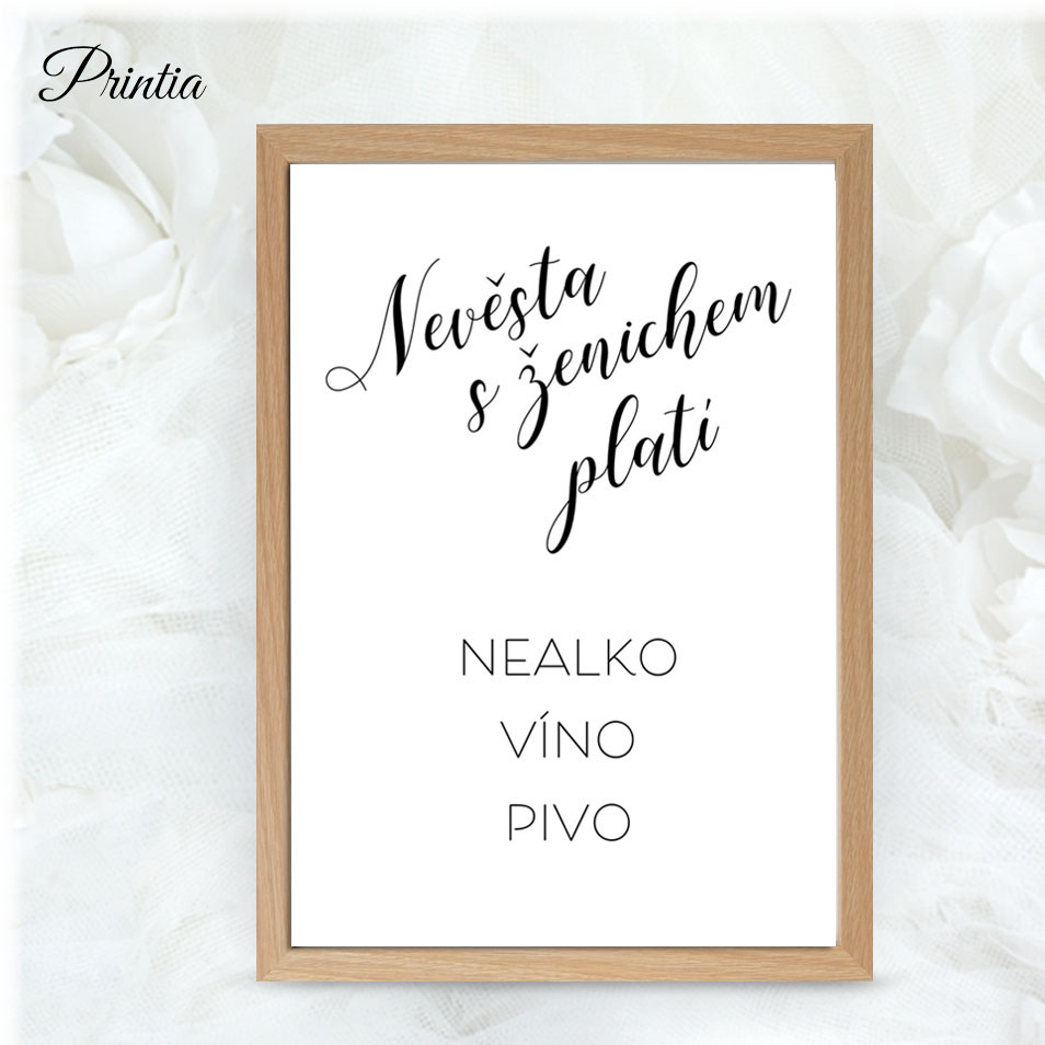 Wedding sign Newlyweds pay for