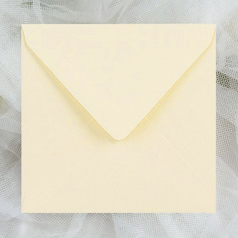 Square Ivory Envelopes