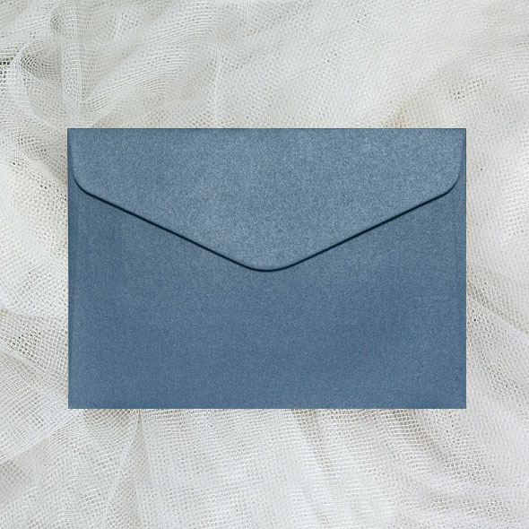 Envelopes Blue Metallic C6