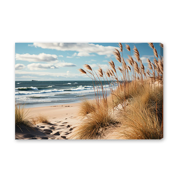 Obraz na stěnu  Příroda  - pláž, moře, traviny No.159