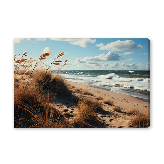 Obraz na stěnu  Příroda  - pláž, trávy, moře No.160