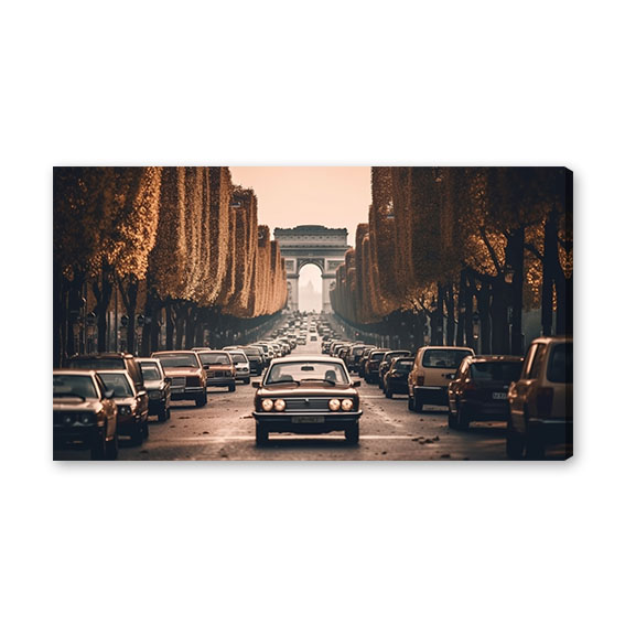 Obraz na stěnu auta Paříž sedmdesátá léta No.188