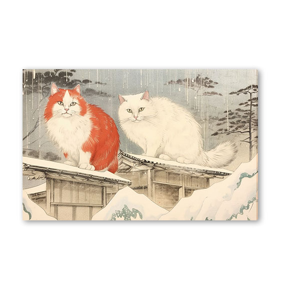 Obraz na zeď Japonsko - kočky No.276