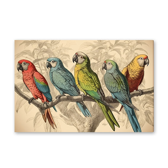 Obraz na stěnu Tropy - papoušek No.511