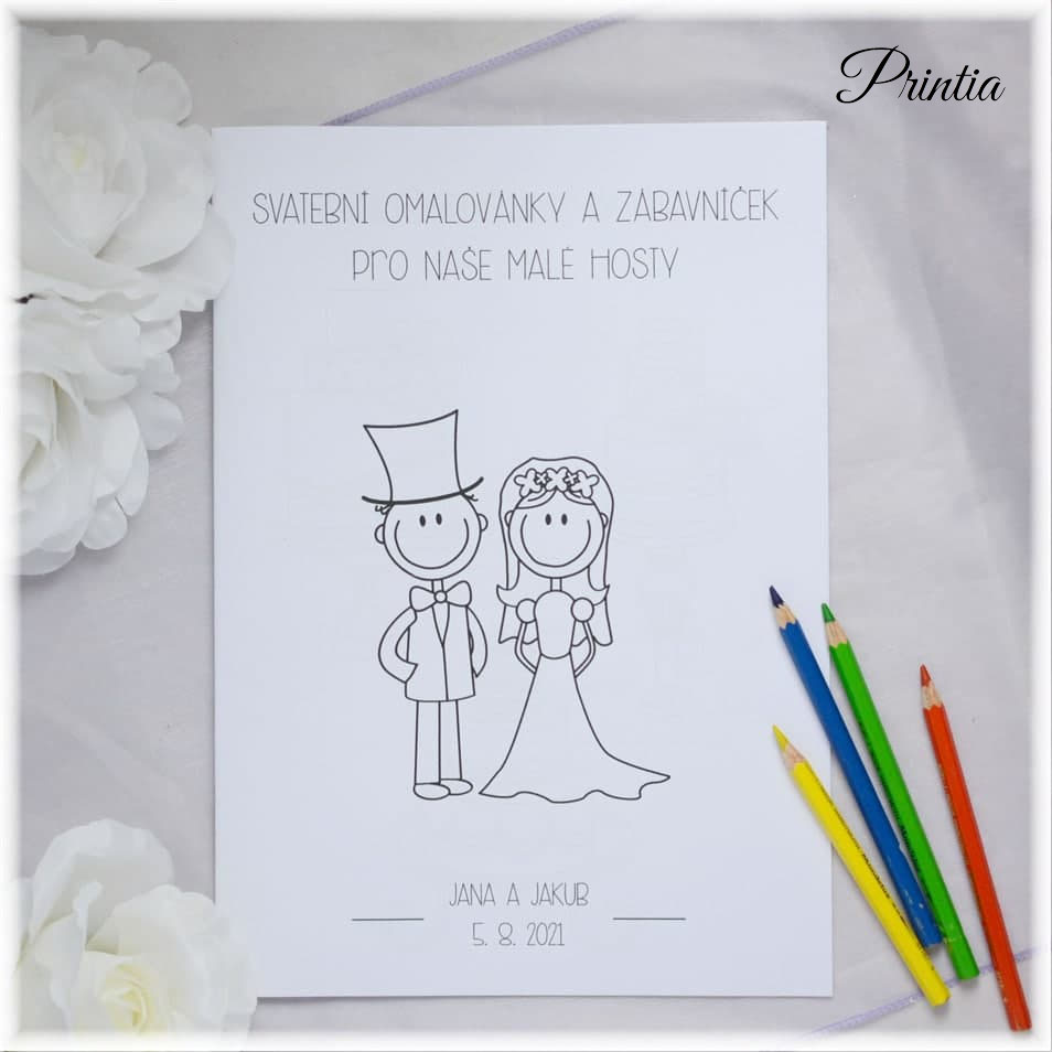 Wedding coloring book