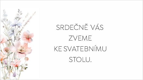 Pozvánka na svatební hostinu