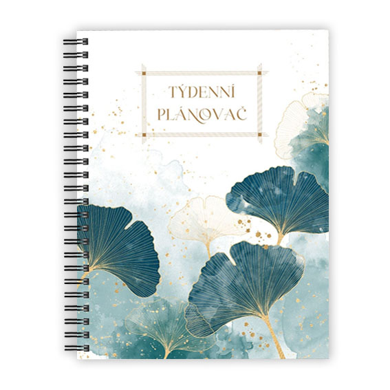 Weekly Planner with Ginkgo Leaves