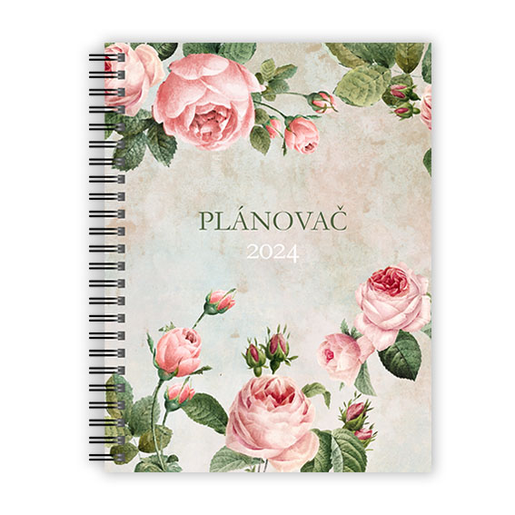 Planner with roses