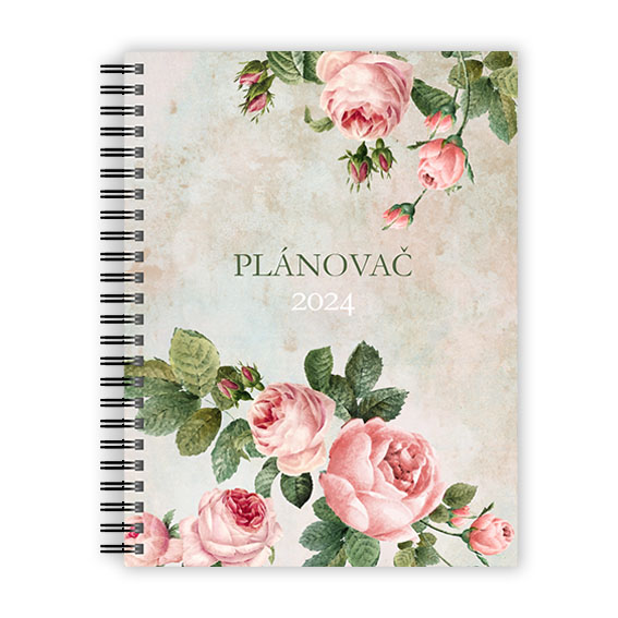 Planner with roses