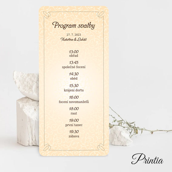 Wedding timeline theater theme