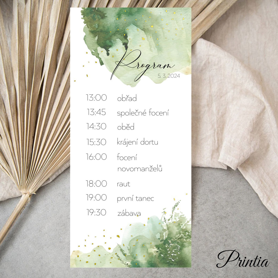 Green wedding timeline