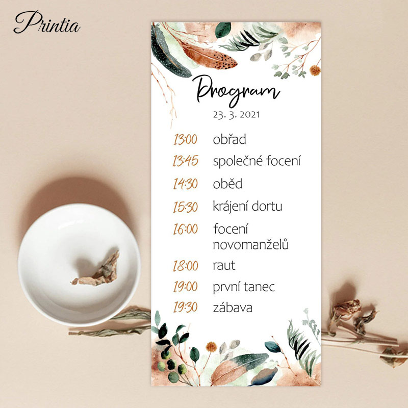 Autumn wedding timeline