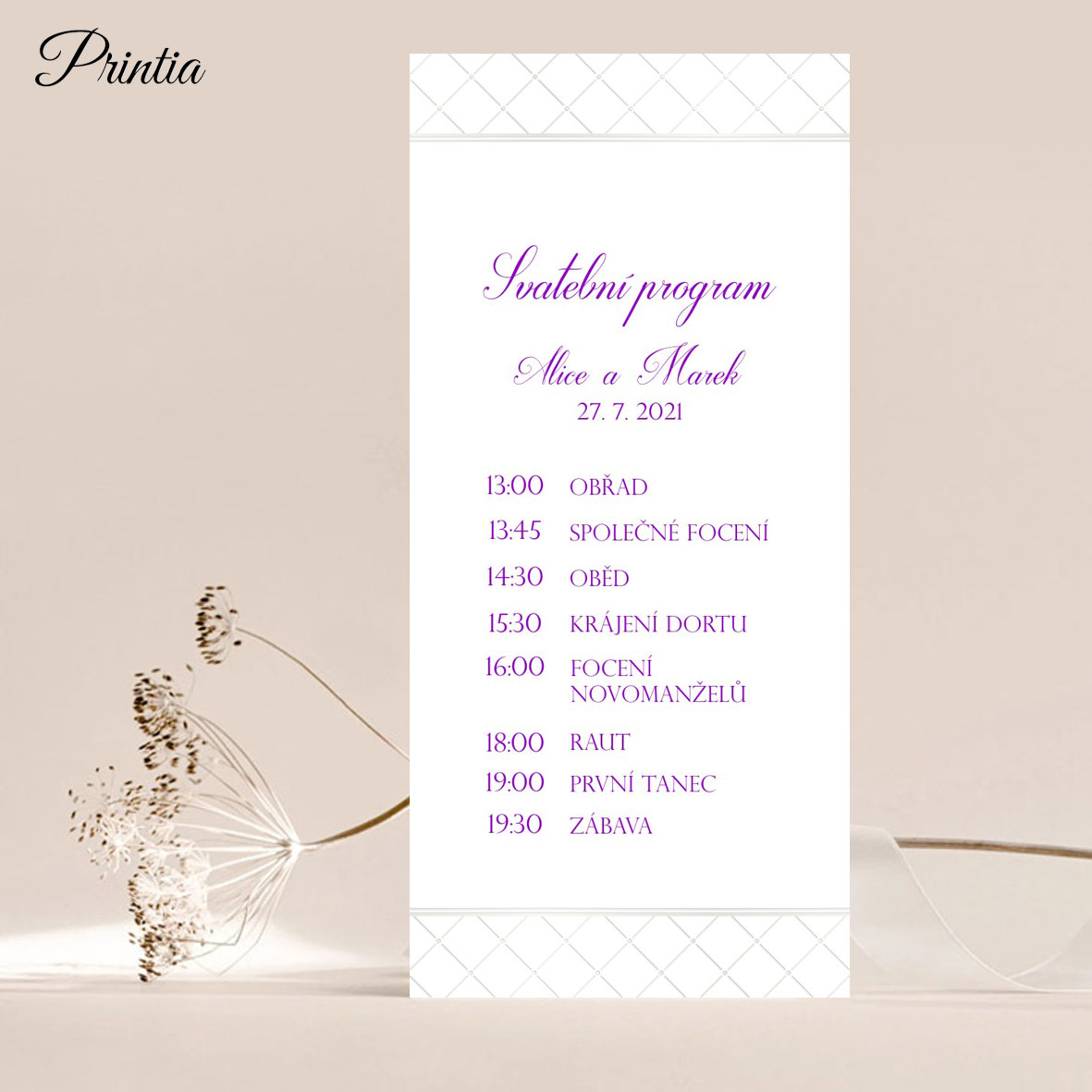 Wedding day timeline