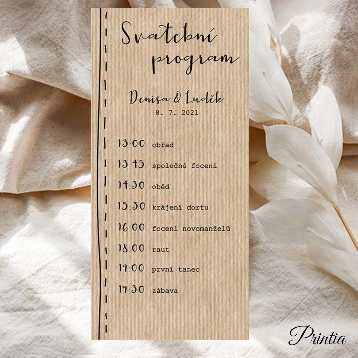 Wedding timeline