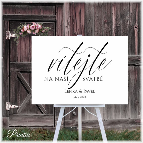 Wedding welcome sign