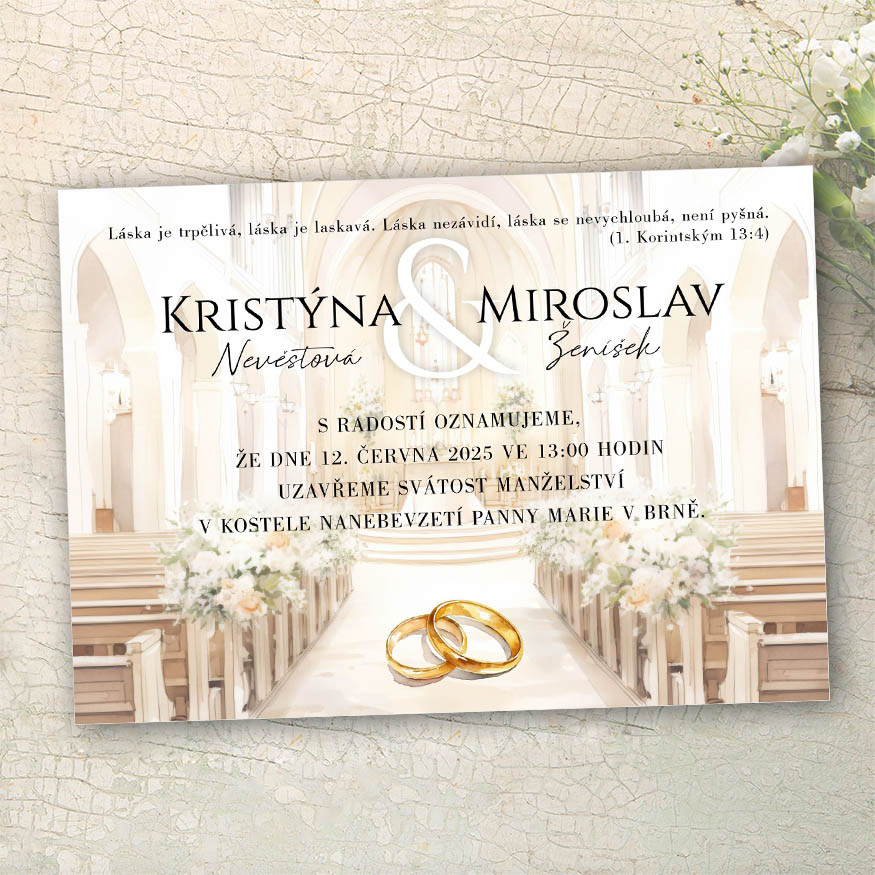 Church Wedding Invitation