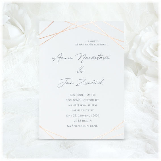 Geometric Wedding Invitation