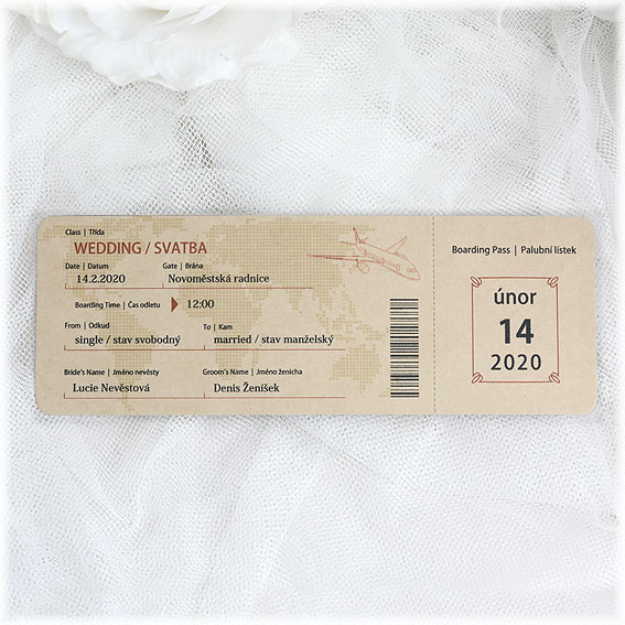 Ticket Funny Wedding Invitations