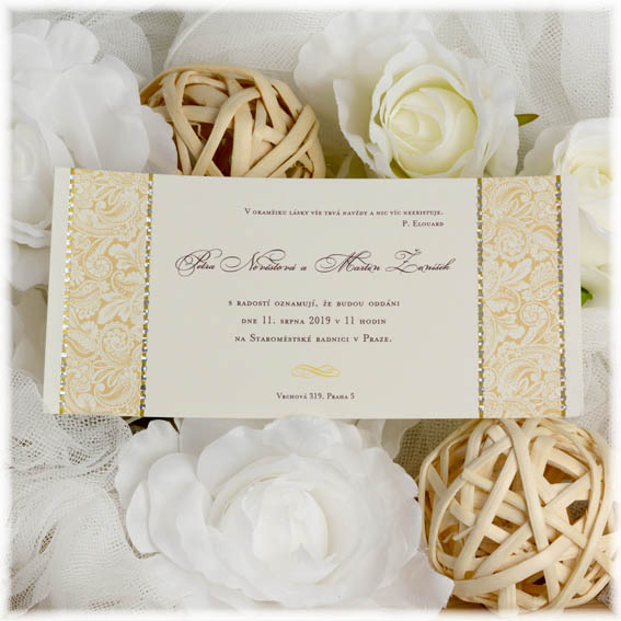 Golden Wedding Invitations