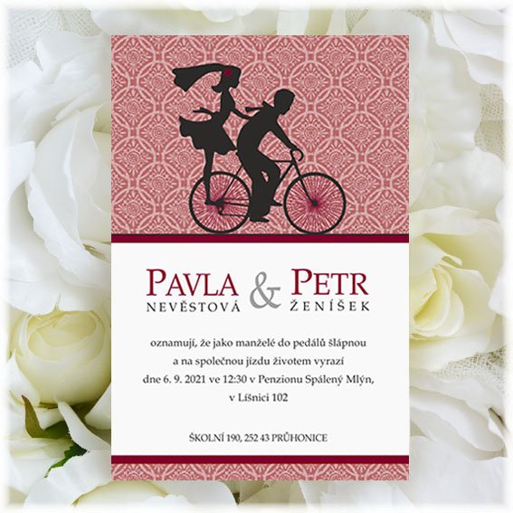 Bicycle Wedding Invitation