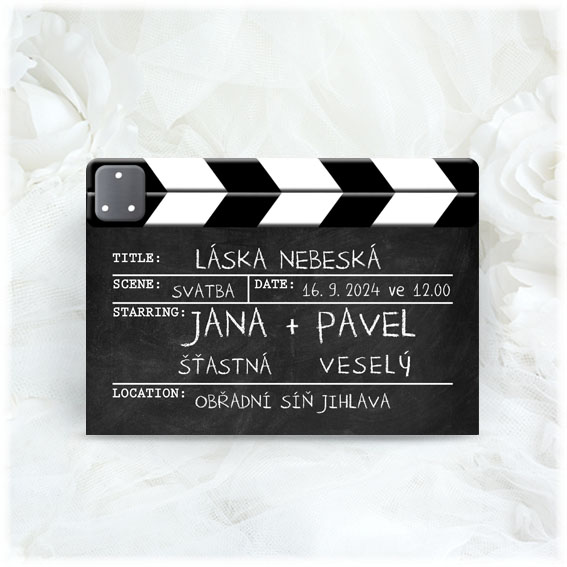 Wedding Invitation Film Flap