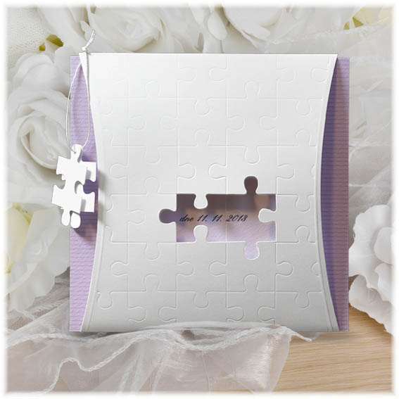 Puzzle Wedding Invitation